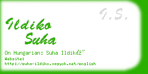 ildiko suha business card